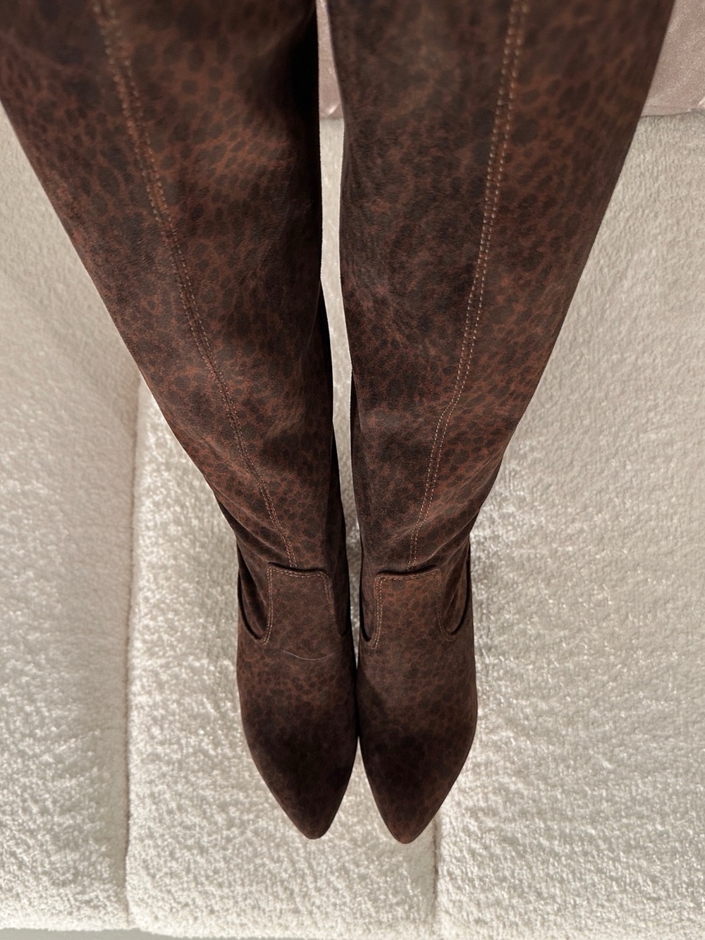 Franco Sarto Katherine Knee High Boots - Leopard
Microfiber Suede